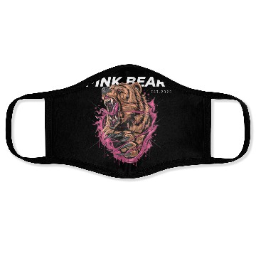 Discover Pink Bear Face Masks