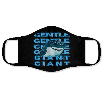 Discover whale shark the Gentlle Giiant Face Masks