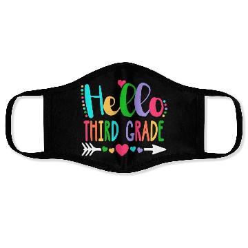 Discover Hello Third Grade Heart Teacher Student Back To Face Masks