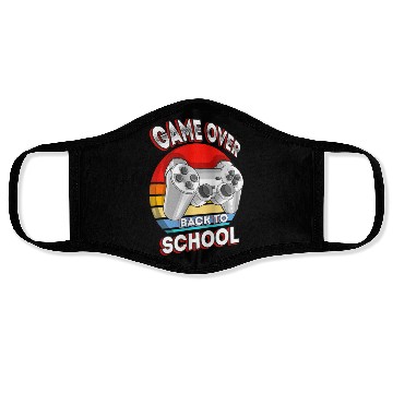 Discover Funny Game Over Teacher Student Controller Back Face Masks