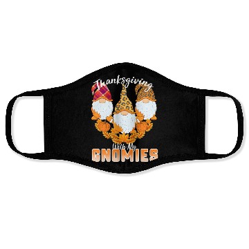 Discover Happy Fall Y'all Gnome Autumn Pumpkin Spice Face Masks