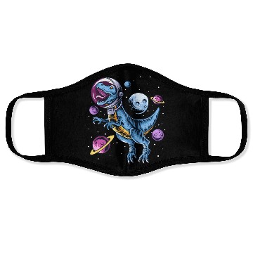Discover Dinosaur Astronauts Science Fiction Science Face Masks