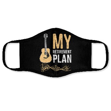 Discover My Retirement Plan Guitar Face Masks