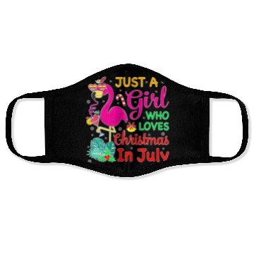 Discover Just A Girl Who Loves Christmas In July And Face Masks