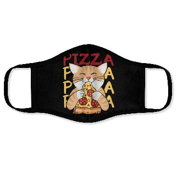 Discover Cat Love Pizza Face Masks