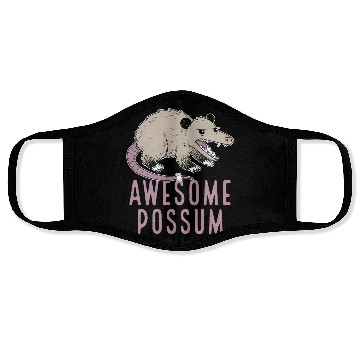 Discover Awesome Possum Funny Design Trash Lover Face Masks