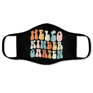 Discover Hello Kindergarten Teacher Team Back To School Face Masks