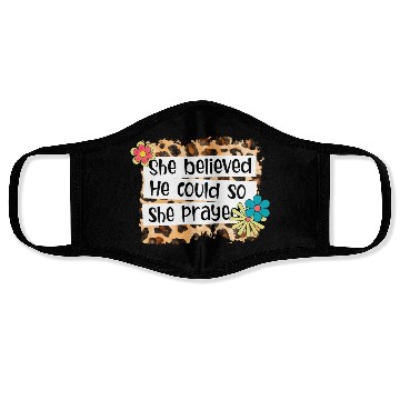 Discover Leopard She Believed He Could So She Prayed Face Masks