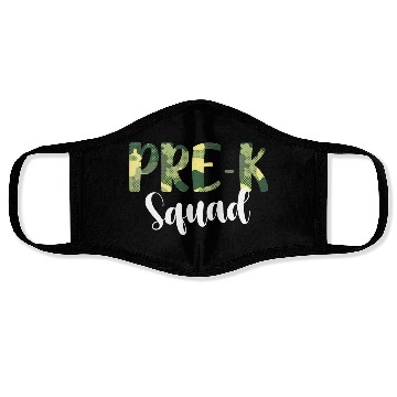 Discover Camo Pre-K Squad Back To School Camouflage Face Masks