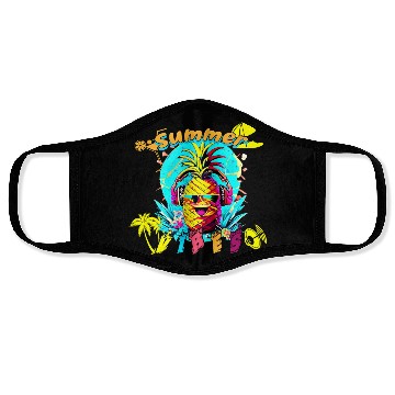 Discover Summer Vibes Pineapple Party Face Masks