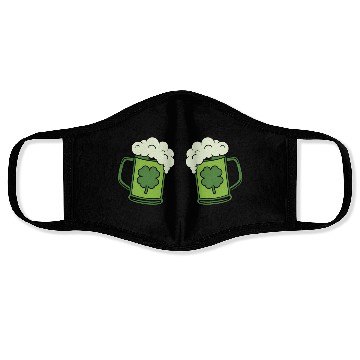 Discover Drinking Green Beer Boobs Shamrock Irish Patric Face Masks