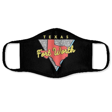 Discover Fort Worth Texas Triangle Tx City Face Masks
