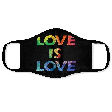 Discover LOVE IS LOVE Face Masks