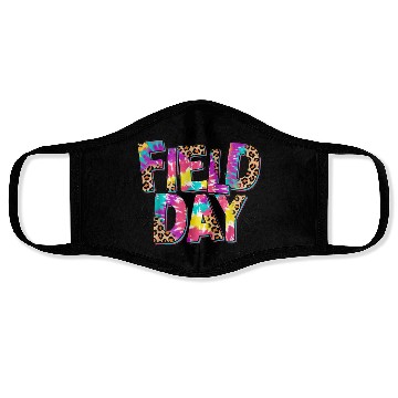 Discover I'm Just Here for Field Leopard Skin and Tie-Dye Face Masks