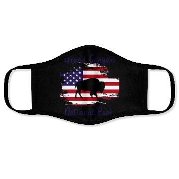 Discover grand canyon national park buffalo Face Masks gifts