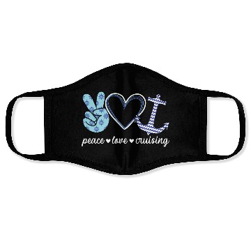 Discover Peace Love And Cruising Ocean Vacation Cruise Ship Face Masks