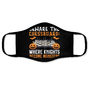 Discover Chess Halloween Trick Or Treat Chess Board Game Face Masks