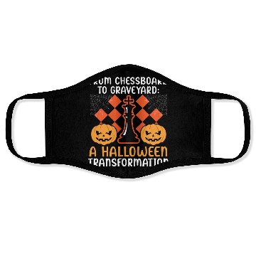 Discover Chess Halloween Trick Or Treat Chess Board Game Face Masks