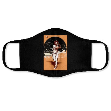 Discover Golfer Afro Man Golf Player African American Face Masks