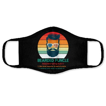 Discover Bearded Funcle Definition Uncle Face Masks