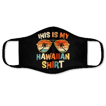 Discover This Is My Hawaiian Face Masks Tropical Luau Py