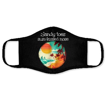 Discover Walking At Sea With Sandy Toes And Sun Kissed Nose Face Masks