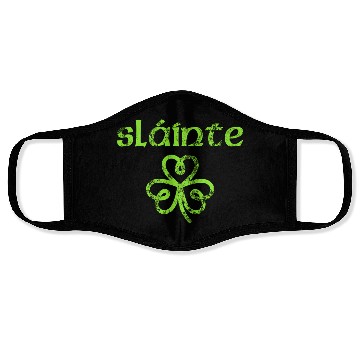 Discover Slainte Cheers Health Fun St Patric Day Face Masks