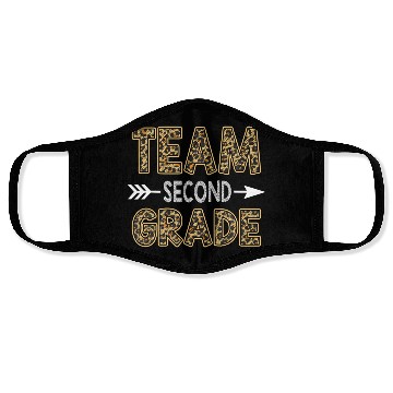 Discover Team Second Grade Leopard 2nd Grade Back To Face Masks