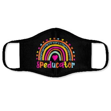 Discover Speducator Special Education Teacher Sped Ed Face Masks