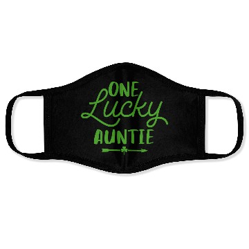 Discover One Lucky Auntie St Patrick'S Day Irish Lucky Aunt Face Masks
