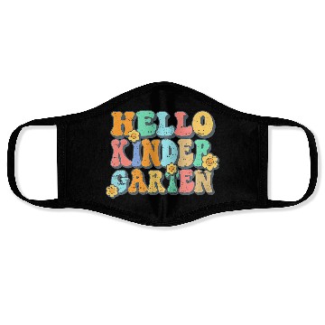 Discover Hello Kindergarten Teacher Team Back To School Face Masks