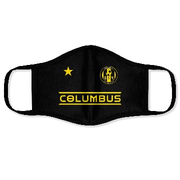 Discover Columbus Ohio 614 Starer Face Masks