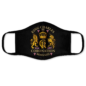 Discover King Charles Iii British Monarch Royal Coronation Face Masks