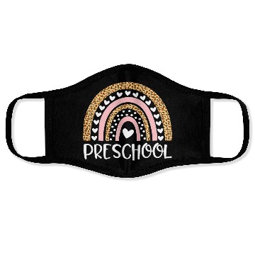 Discover Preschool Teacher Leopard Rainbow Teacher Back To Face Masks