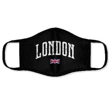 Discover London Flag City Face Masks
