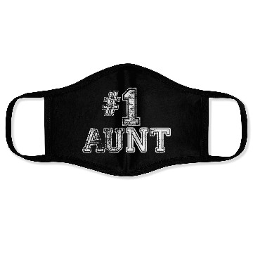 Discover 1 Aunt Number One Face Masks