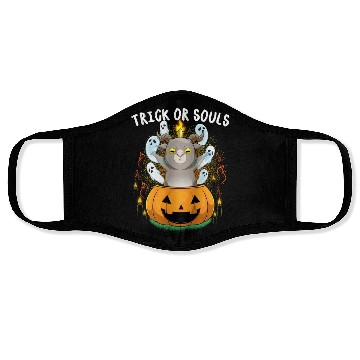 Discover Trick Or Souls Halloween Baphomet Satanic Pumpkin Face Masks