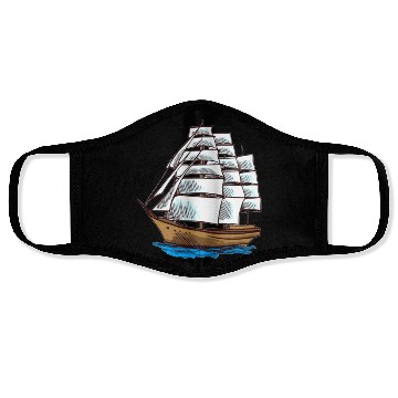 Discover Segeln Sailing Boot Boat Shiff Ship Face Masks