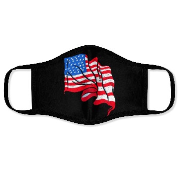 Discover America Flag Independence Day US Patriots Face Masks