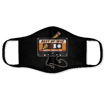 Discover Best Of 1942 Vintage Edition Cassette Tape Face Masks