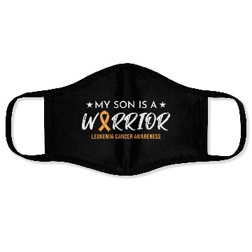 Discover Son Warrior Leukemia Cancer Face Masks