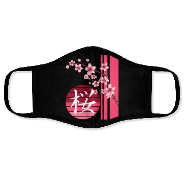 Discover Sakura Flowers Spring Cherry Blossoms Japanese Kan Face Masks