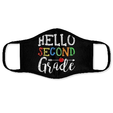 Discover Hello 2nd Grade First Day Of Back To School Face Masks