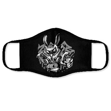 Discover Street Art Rabbit Anarchy Face Masks