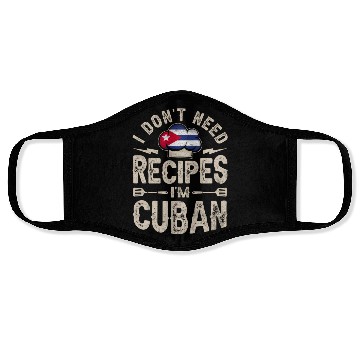 Discover Cuba Flag Proud Cubans Face Masks