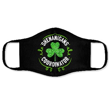 Discover Shenanigans Coordinator Teacher St Patrick'S Day Face Masks