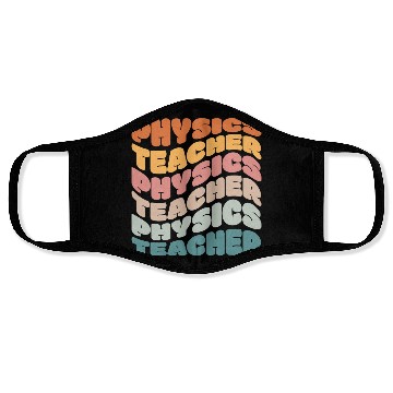 Discover Physics Teacher Vintage Retro Face Masks