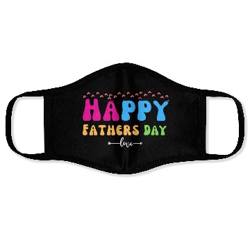 Discover Happy Fathers Day i love you dad Heart Daddy funny Face Masks