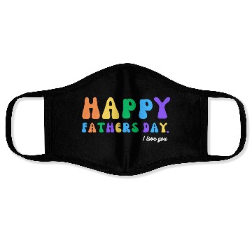 Discover Happy Fathers Day i love you dad Heart Daddy funny Face Masks
