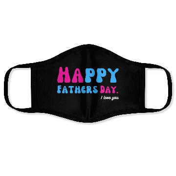 Discover Happy Fathers Day i love you dad Heart Daddy funny Face Masks